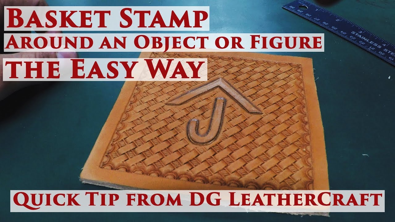 Stamping a Basket Weave Design on Leather - Weaver Leather Supply