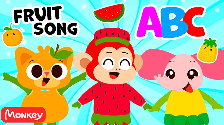 Fruit So Yummy! 🍎🥝🍋 Healthy Eating and Habits | Funny Songs & Nursery Rhymes by Monkey Junior