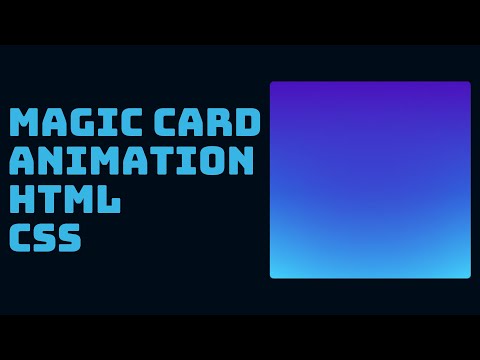 #60 Magic Card Animation | Gradient CSS | HTML CSS | ASMR | THINHPHAM