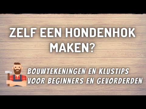 zelf een hondenhok maken - hondenhok bouwen met stappenplan inclusief bouwtekeningen