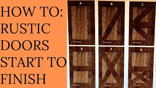 HOW TO: BUILD RUSTIC BARN DOORS START TO FINISH (PART 1)