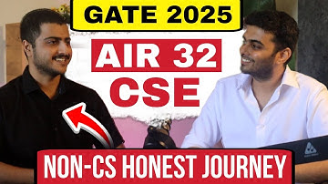 NIRANJAN SHARMA GATE CSE 2025 AIR 32 (Non CS student) | CS Course student