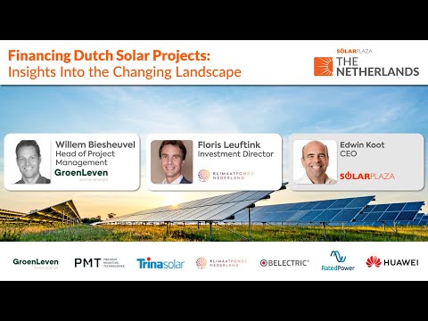 Financing Dutch solar projects: Insights into the changing landscape | Solarplaza Webinar