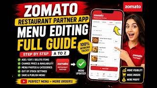 Zomato Restaurant Partner App Menu Editing Full Guide 🔥Add, Edit, Delete Menu Items | Step by Step screenshot 4