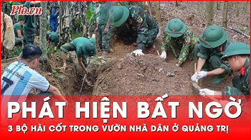 Thông tin nhanh vụ phát hiện 3 bộ hài cốt trong vườn nhà dân ở Quảng Trị | Thời sự