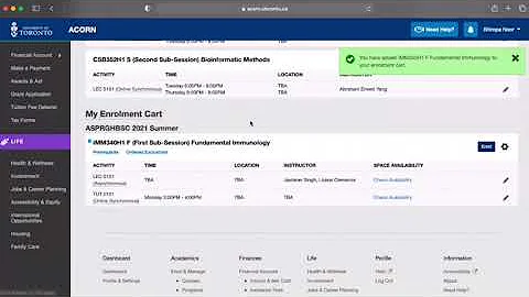 ACORN - Course Enrollment