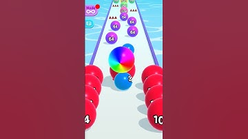 Ball Run 2048🏈🏀⚽⚾🥎 Game All Levels Gameplay Android ios New big update level 12#shorts