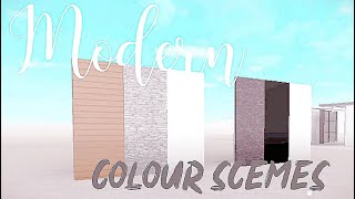 Modern House Colour-Schemes // ROBLOX bloxburg (Part 1)