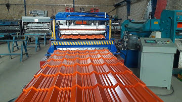 glazed tile roll forming machine setup