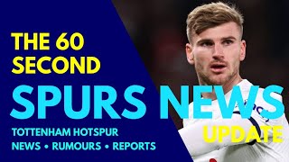 THE 60 SECOND SPURS NEWS UPDATE: Timo Werner and Ben Davies OUT for the Rest of the Season, Skipp