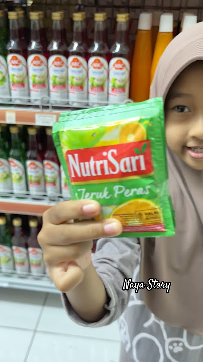 It's really hot, it's perfect to buy Nutrisari Orange Squeezed snacks #shortvideo #happy #funny #...