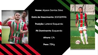 Alyson Santos Silva | Lateral Esquerdo