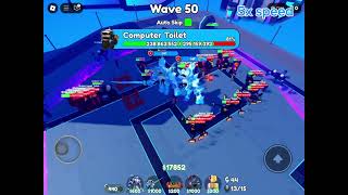 How To Beat Tech City Hard Mode In Toilet Tower Defence Easy Strat