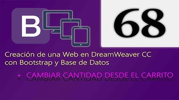 Cap 68 - Creación de una web en DreamWeaver CC con Bootstrap y Base de Datos