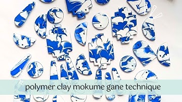 Mokume Gane Polymer Clay Earrings Tutorial | Polymer Clay Techniques | Diy Polymer Clay Earrings