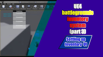 UE4 Battlegrounds inventory system (3) Setting up UI