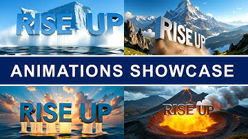 Showcase of Text Animations Created in VideoExpress AI