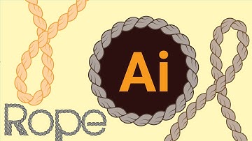 How to Create Rope Pattern Brush in Adobe Illustrator | Rope Text Effect in Illustrator