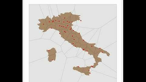 Voronoi Diagrams for European Cities