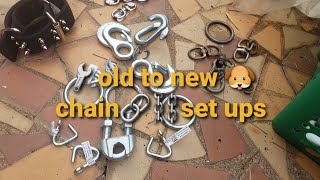 chain set ups for dogs #pitbulls #dogs