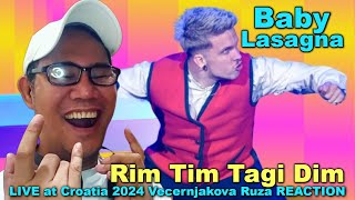 Baby Lasagna - Rim Tim Tagi Dim - LIVE at Croatia 2024 Vecernjakova Ruza REACTION