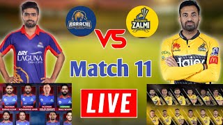 PSL 2022 Match 11 : Karachi King Vs Peshawar Zalmi Both Team Playing Xi _ Talib Sports