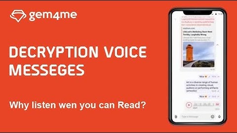 🔥🔥🔥 Gem Space super App — Decryption voice messages #gemspace