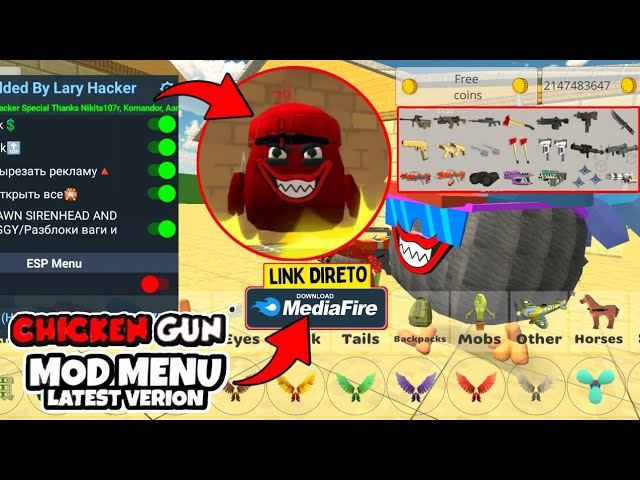 Chicken Gun v3.7.01 MOD APK (Unlimited Money, God Mode, Unlock All) Download