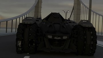 Batman car animation (Batmobile) Test run