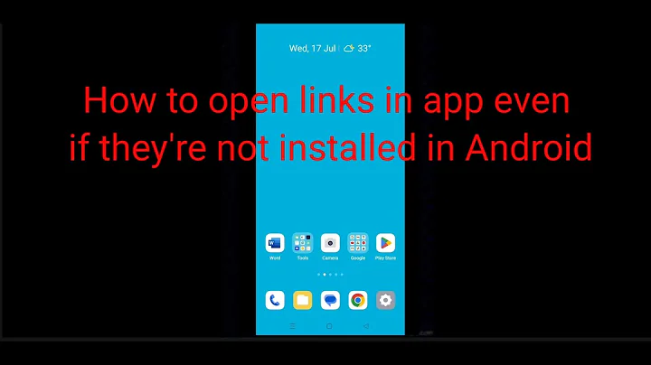 How to open links in app even if they're not installed in Android
