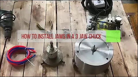How to install jaws in a 3 jaw chuck