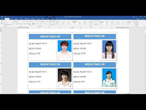 Mẫu bảng tên nhân viên file Word | Cách làm bảng tên nhân viên trên word |  Chuẩn nhất 2022