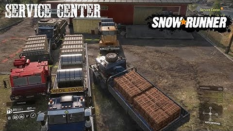 Service Center Contract SnowRunner Phase 9 New Update/DLC Gameplay Getting Trailer And Truck Store