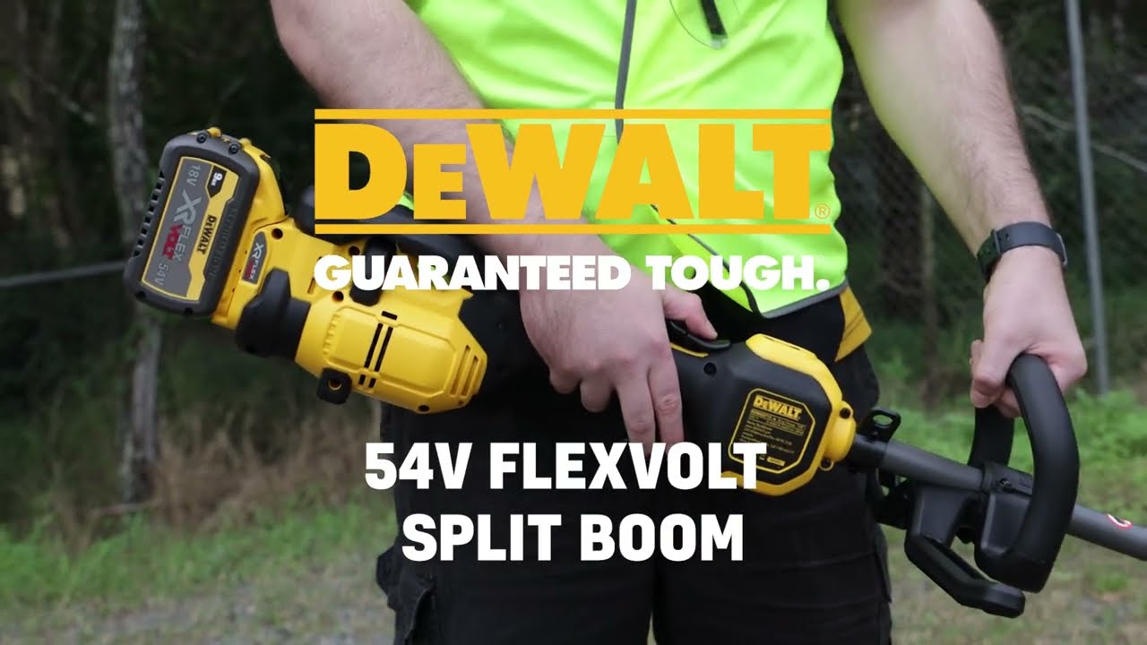 DeWALT 54V XR FLEXVOLT Split Boom Power Head & Attachments 