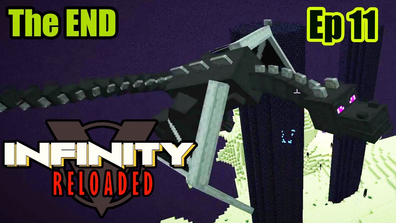 Defeating the Ender Dragon - Minecraft Infinity Evolved Reloaded ...