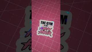 Loving this gym sticker I just made with a holographic layer for the sparkles effect ✨️ 🤩  #gymrat