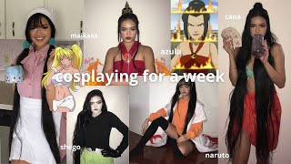 COSPLAYING FOR A WEEK | naruto, azula, fairy tail, &amp; more!