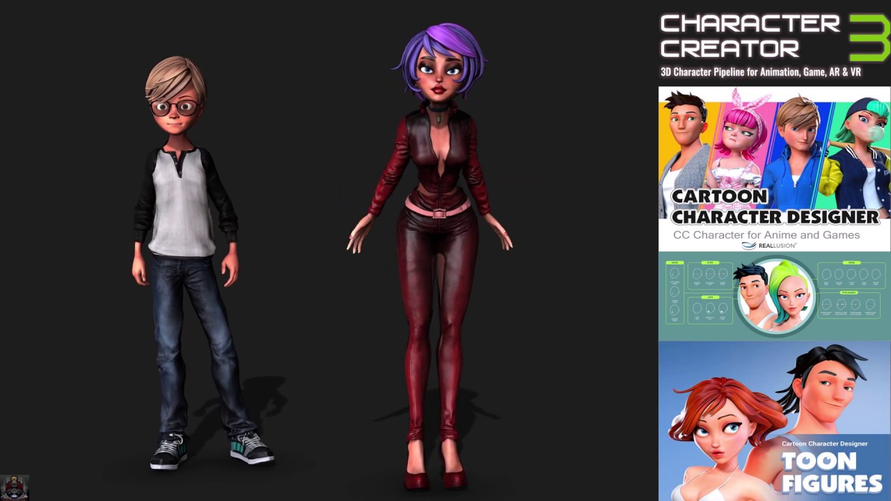 3d toon character creator