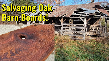 Salvaging OLD Oak Barn boards! Project 205 Update!
