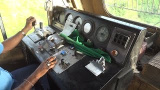 [IRFCA] Dibrugarh Rajdhani Express locomotive Cab Ride, Inside WDP4B 