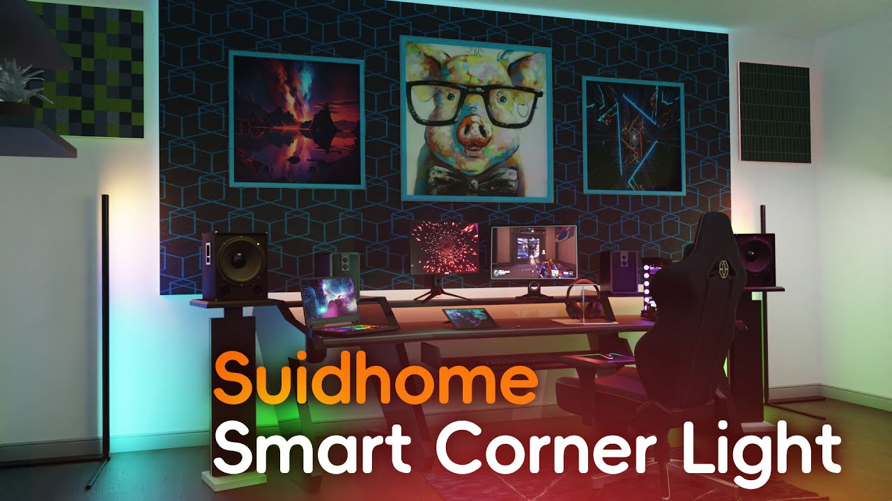 Suidhome smart corner light - YouTube