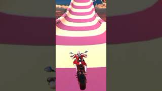 Superhero Bike Game Stunt Race New Android iOS Gameplay #shorts #games #racinggame screenshot 5
