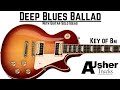 Deep Blues Ballad in B minor | Guitar Backing Track