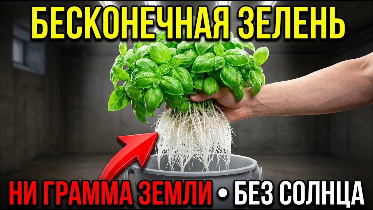 Бесконечная зелень: ни грамма земли и солнца. Как собрать за 5 минут?