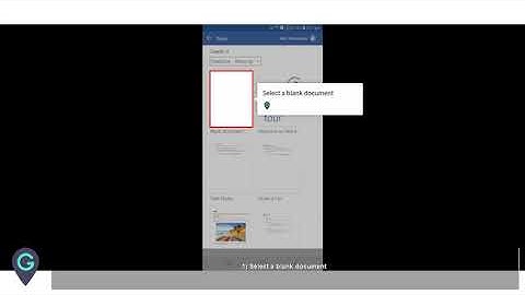 MyGuide: How to save your document in MS Word mobile