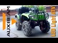 Auxbeam LED Light Bar Install and Test Drive ATV Arctic Cat 700