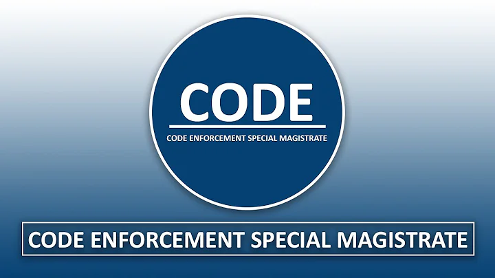 Code Enforcement Special Magistrate- 03.10.23