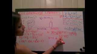 One Dimensional Kinematics
