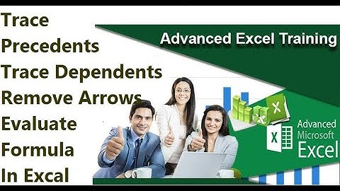 Trace Precedents, Trace Dependents, Remove Arrows, Evaluate Formula In Hindi ||