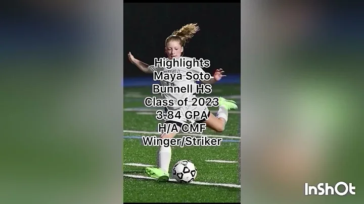 Maya Soto Soccer Highlights